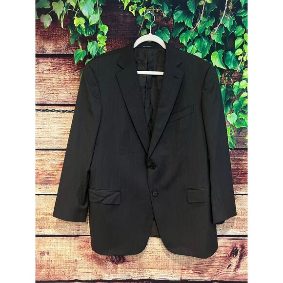 Ermenegildo Zegna Neiman Marcus Sport Coat Blazer Suit Jacket Wool Gray Mens 58R